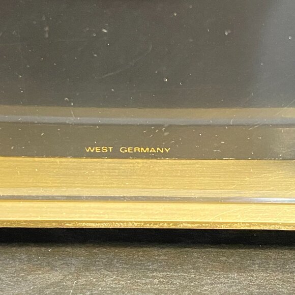 West Germany Sensor Quartz, Brass Clock Working Perfectly, Golden and Black, Tab - Picture 4 of 10